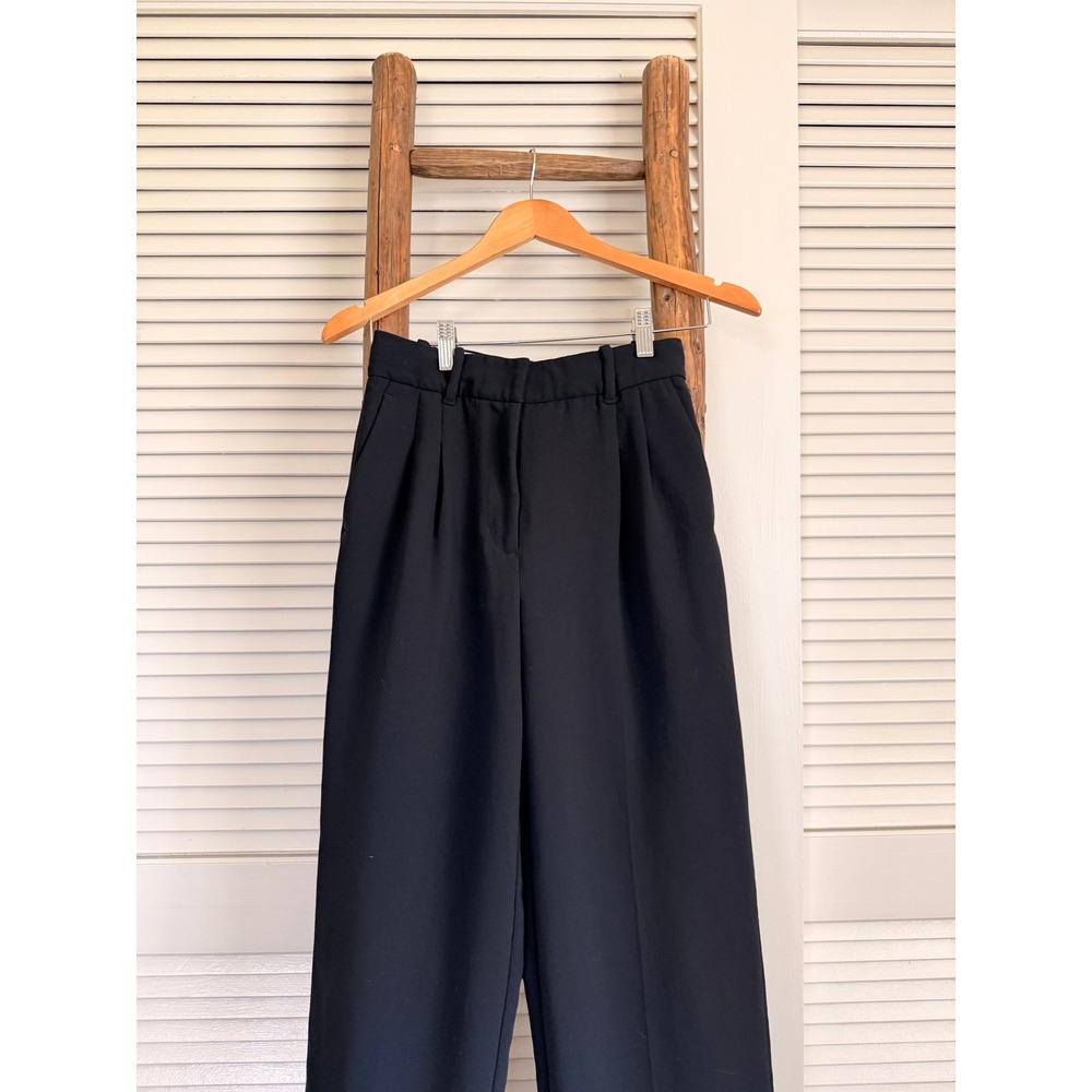 Wilfred Black High-Waist Wide-Leg Trousers - Picture 3 of 4